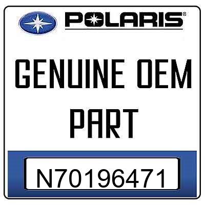 An Image of the Genuine Polaris Logo  reading 'GENUINE OEM PART' N70196471