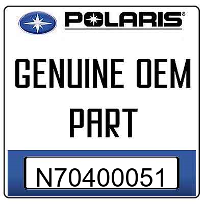 An Image of the Genuine Polaris Logo  reading 'GENUINE OEM PART' N70400051
