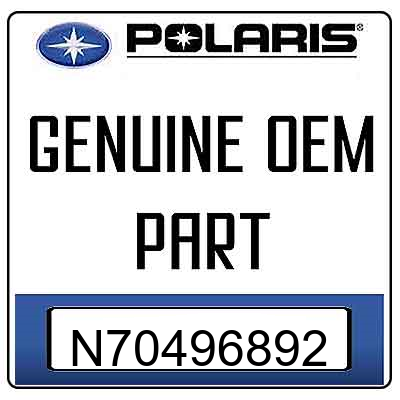 An Image of the Genuine Polaris Logo  reading 'GENUINE OEM PART' N70496892