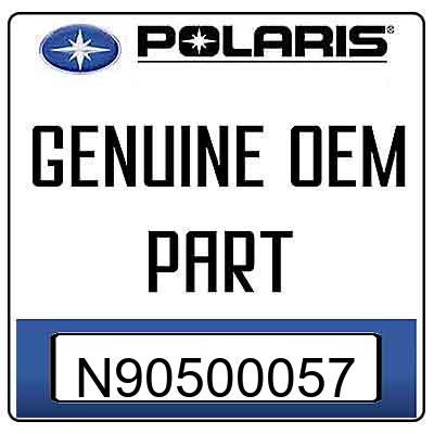 An Image of the Genuine Polaris Logo  reading 'GENUINE OEM PART' N90500057