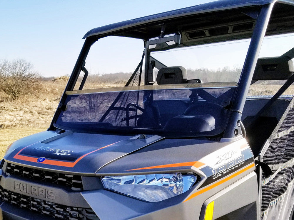 Polaris Ranger Tinted Half Windshield by Spike 77-9850-T Exterior Front Angled 1st View