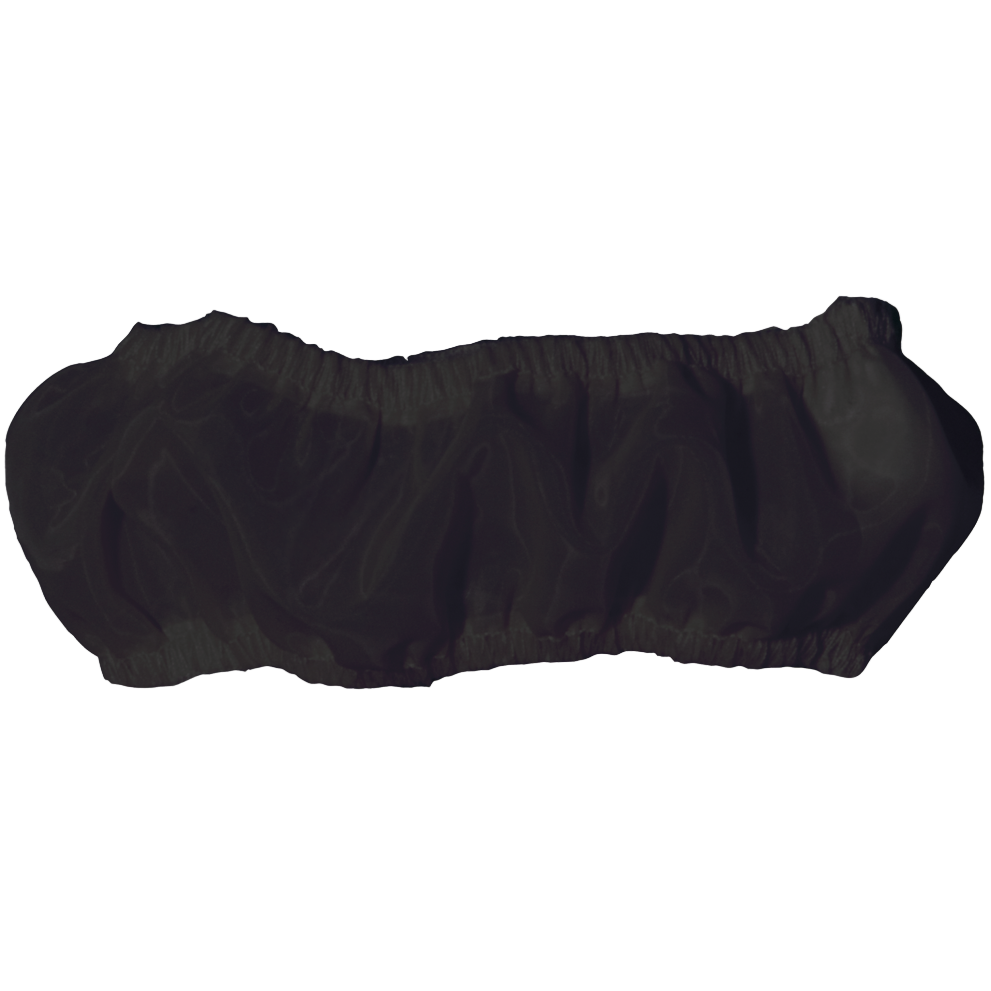 Black elastic rain cover sock designed to fit R-HFI motorcycle air filter.