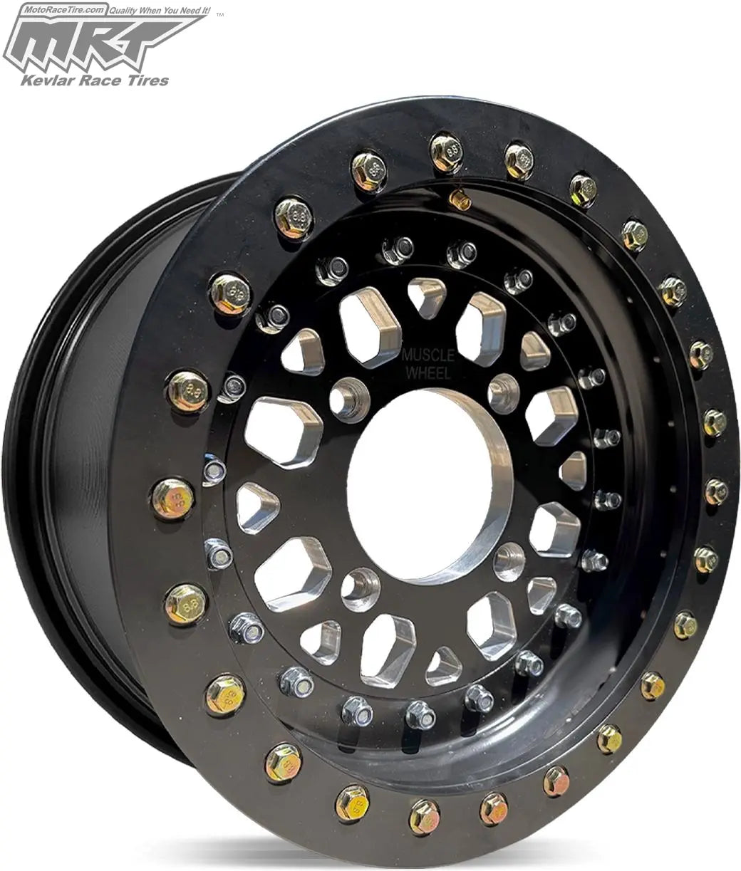 15x7 Tail Gunner Beadlock Wheel Rim {Black} by MRT
