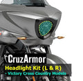 Headlight Protection Kit DIY for Victory Cross Bikes by CruzArmor