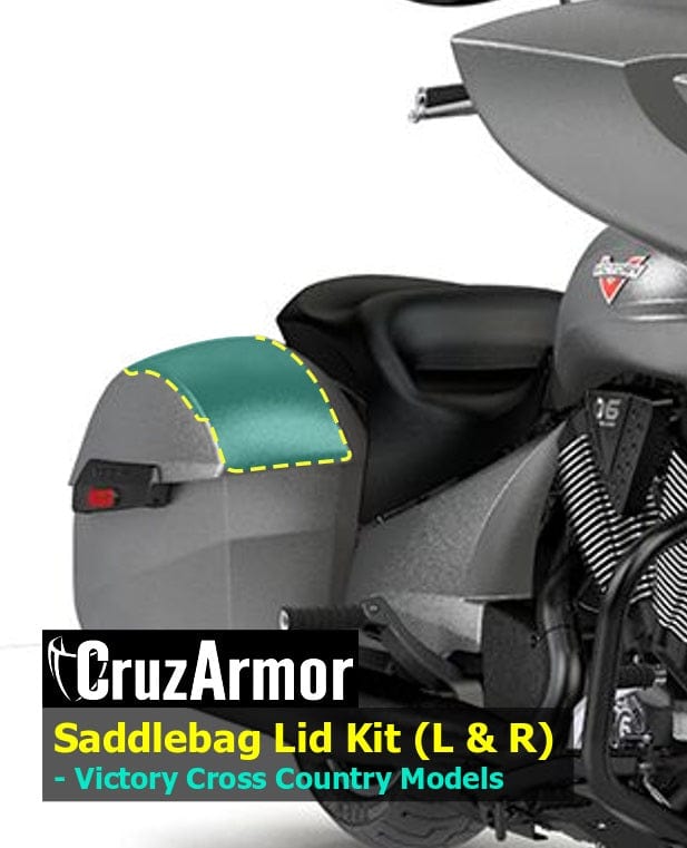 Saddlebag Lid Protection Kit DIY for Victory Cross Bikes by CruzArmor