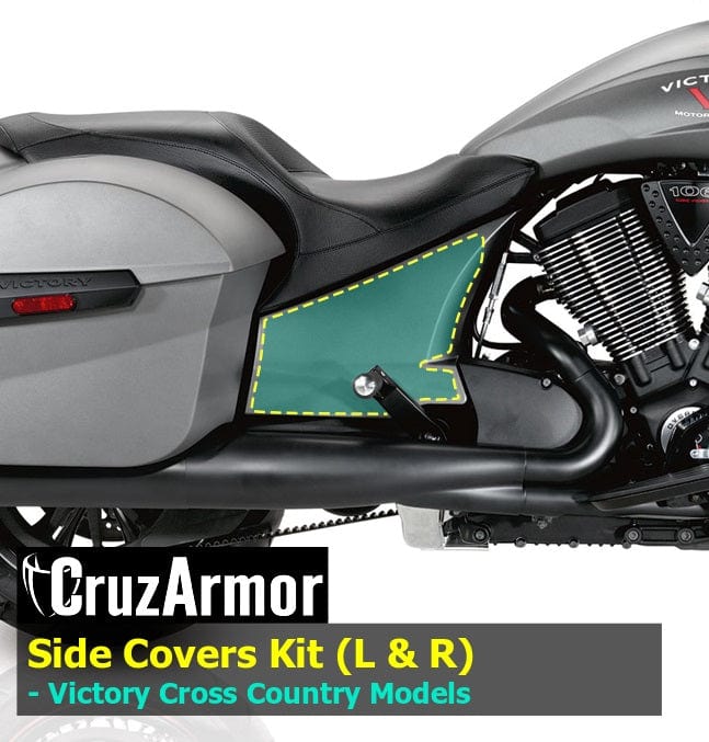 Engine Side Cover Protection Kit DIY for Victory Cross Bikes by CruzArmor