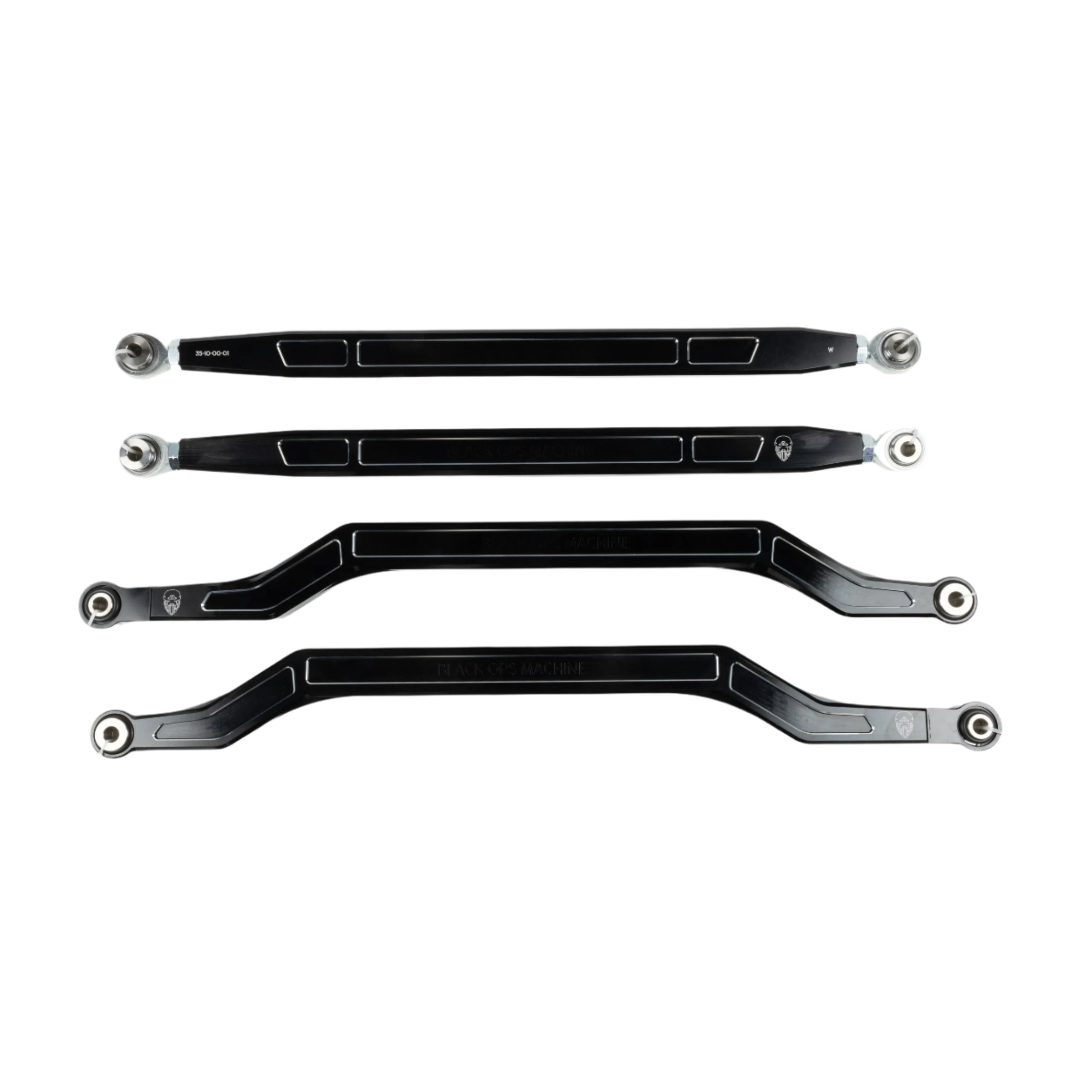 XP1000 Billet Radius Rods by Black Ops Machine - 35-10-00 - Top Down Full Set View