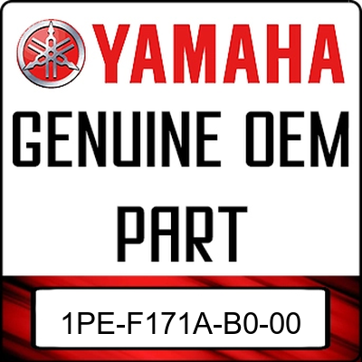 An Image of the Genuine Yamaha Logo reading 'GENUINE OEM PART' 1PE-F171A-B0-00