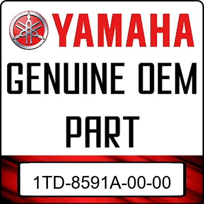 An Image of the Genuine Yamaha Logo reading 'GENUINE OEM PART' 1TD-8591A-00-00