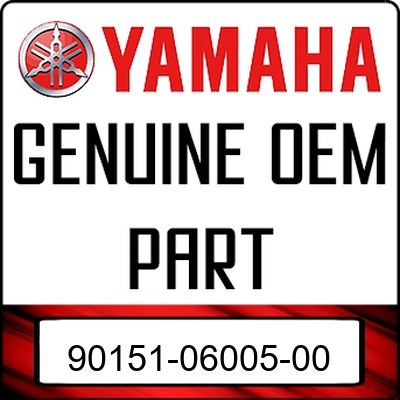 An Image of the Genuine Yamaha Logo reading 'GENUINE OEM PART' 90151-06005-00