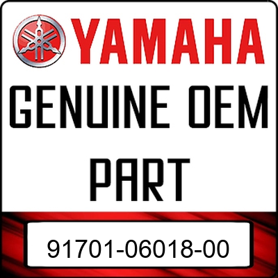 An Image of the Genuine Yamaha Logo reading 'GENUINE OEM PART' 91701-06018-00