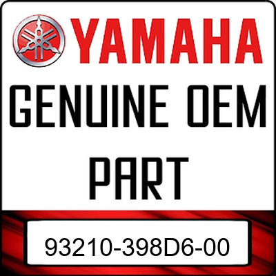 An Image of the Genuine Yamaha Logo reading 'GENUINE OEM PART' 93210-398D6-00