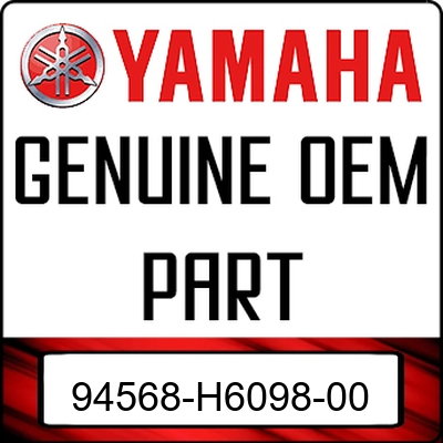 An Image of the Genuine Yamaha Logo reading 'GENUINE OEM PART' 94568-H6098-00