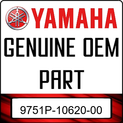 An Image of the Genuine Yamaha Logo reading 'GENUINE OEM PART' 9751P-10620-00