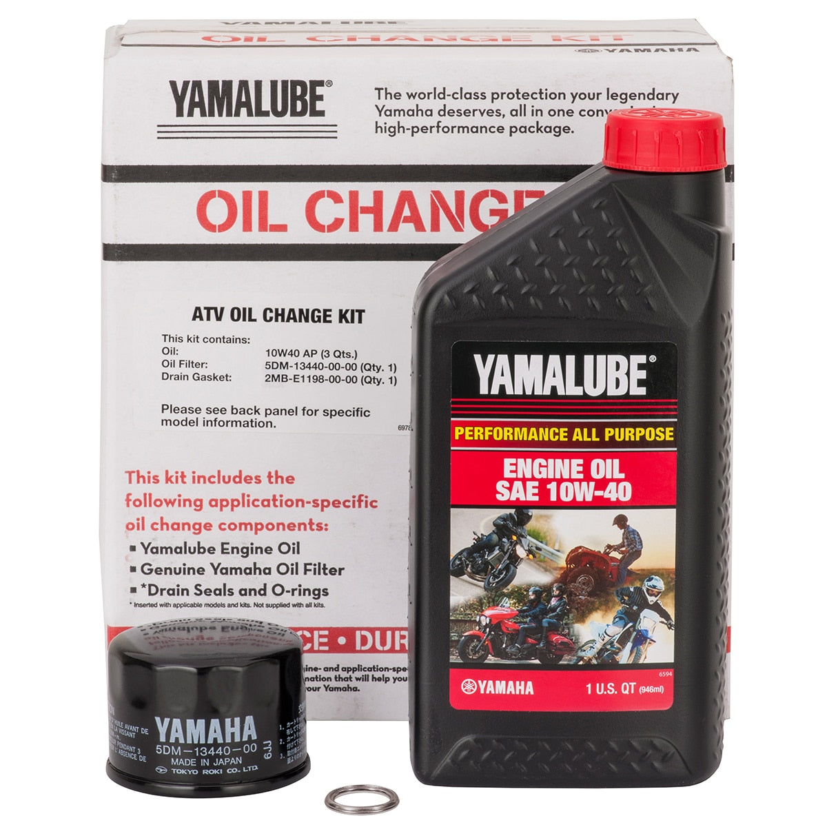 Yamalube Oil Change Kit- ATV 10W-40 by Yamaha