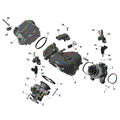 ROTAX - AIR INTAKE MANIFOLD AND THROTTLE BODY - 2025 CAN AM DEFENDER MAX HD9 - COMPASS GREEN - 62" WIDTH