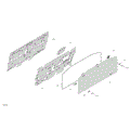 ENCLOSURE CAB - BACK WALL - 2026 CAN AM DEFENDER MAX HD11 XT CAB - STEALTH BLACK - 65" WIDTH - (2)