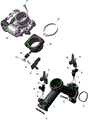 ROTAX - AIR INTAKE MANIFOLD AND THROTTLE BODY - 2025 CAN AM RENEGADE 1000R 4X4 X XC EFI - CATALYST GRAY