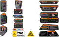 BODY - WARNING DECALS - 2026 CAN AM OUTLANDER MAX 850 4X4 XT - CALI - PLATINUM SILVER SATIN