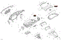 BODY - FRONT SECTION - 2025 CAN AM OUTLANDER MAX 850 4X4 XT - FIERY RED METALLIC