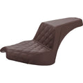 Step-Up Seat - Front Lattice Stitch / Rear Smooth - Brown by Saddlemen