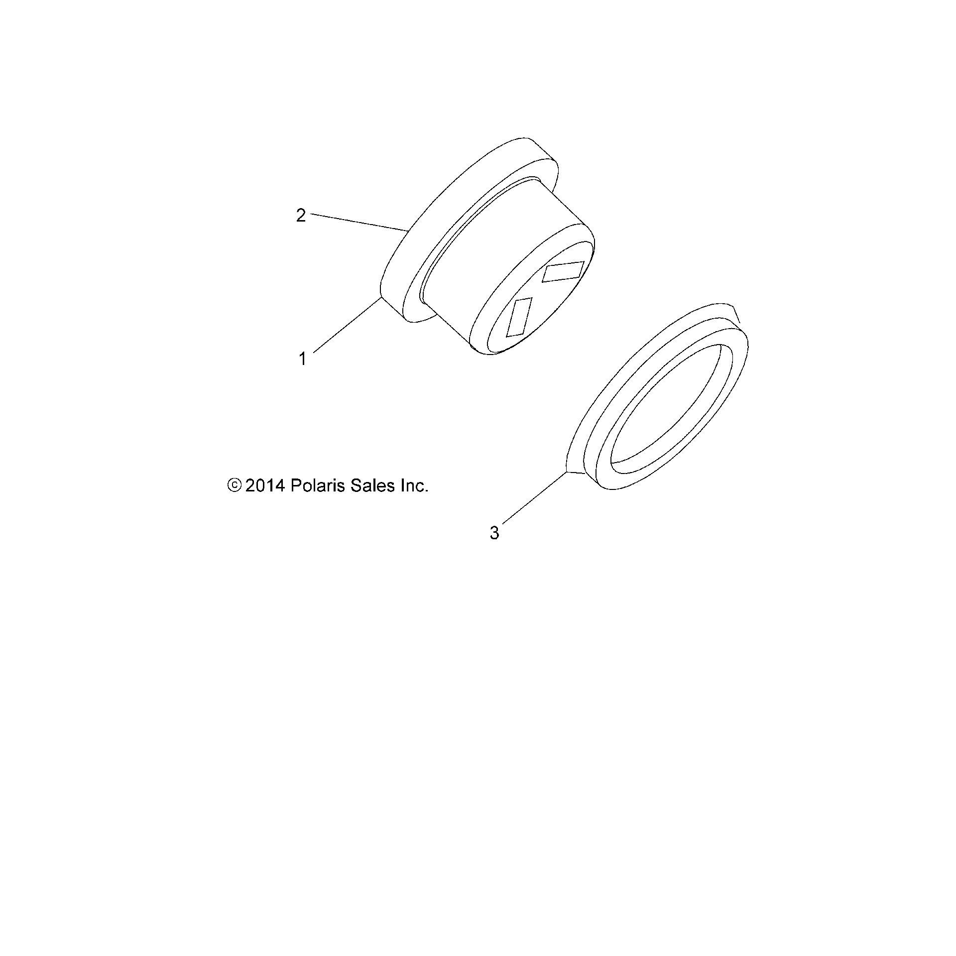 An Image of a Genuine Polaris Parts Schematic Diagram showing the schematic - ELECTRICAL: GAUGES and INDICATORS - 2015 POLARIS SPORTSMAN TOURING 850 SP