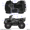 BODY: DECALS - 2020 POLARIS SPORTSMAN 570 UTILITY