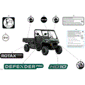 BODY - DECALS - 2025 CAN AM DEFENDER PRO HD10 DPS - COMPASS GREEN - 64" WIDTH