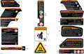 BODY - WARNING DECALS - 2026 CAN AM DEFENDER MAX HD11 LONE STAR - STEALTH BLACK - 65" WIDTH