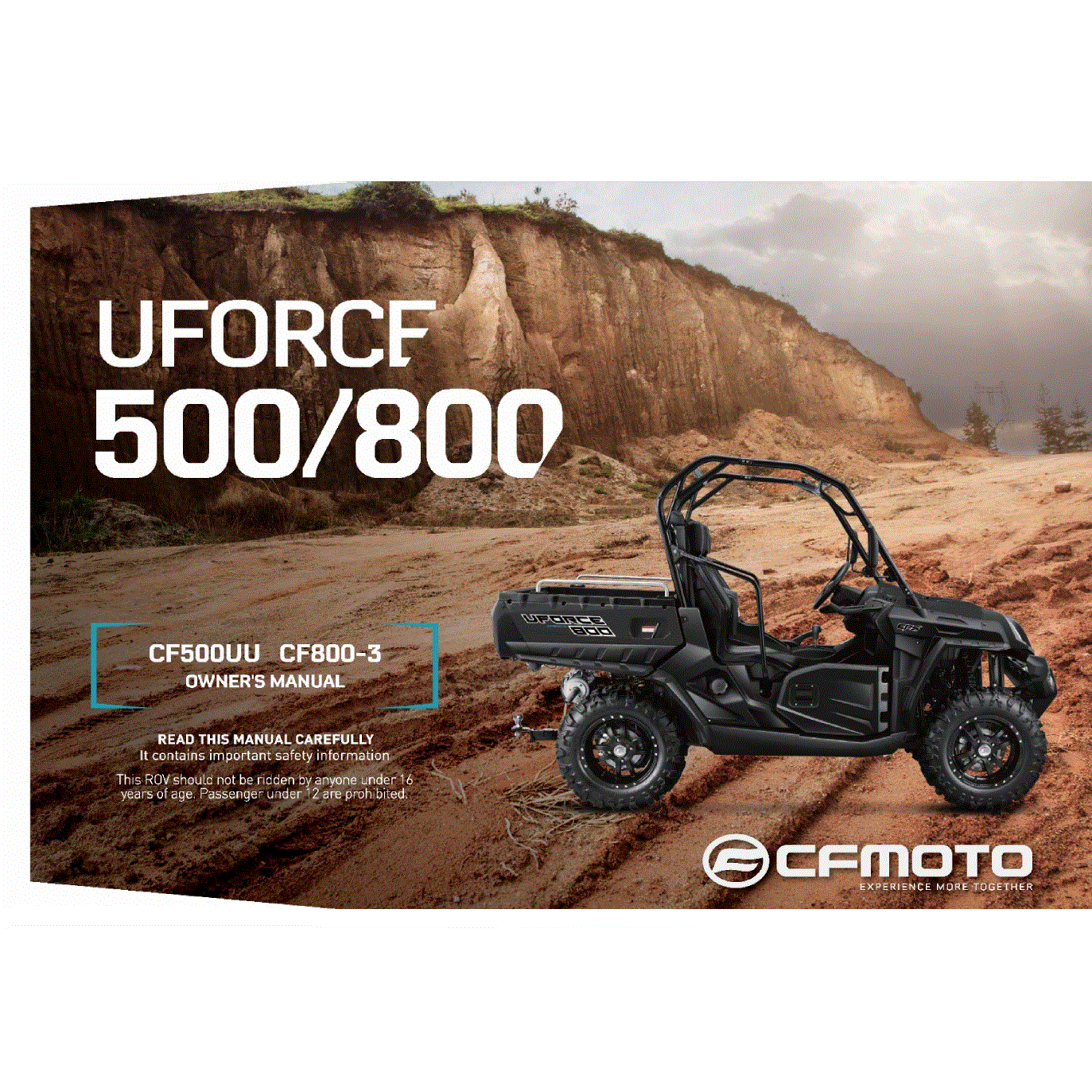 An Image of a Genuine CFMOTO Parts Schematic Diagram showing the schematic - OWNER'S MANUAL - 2022 CFMOTO UFORCE 800