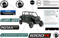 BODY - DECALS - 2024 CAN AM COMMANDER MAX 1000R EFI DPS - TUNDRA GREEN - 60" WIDTH