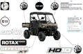 BODY - DECALS - 2024 CAN AM DEFENDER HD10 XT - WILDLAND CAMO - 64" WIDTH