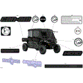 BODY - DECALS - 2025 CAN AM DEFENDER MAX HD10 TEX CAB - STEALTH BLACK - 65" WIDTH CALI