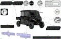 BODY - DECALS - 2025 CAN AM DEFENDER MAX HD10 TEX - STEALTH BLACK - 65" WIDTH CALI