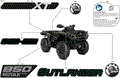 BODY - FEATURE DECALS - 2025 CAN AM OUTLANDER 850 4X4 XT - WILDLAND CAMO - (2)