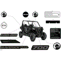 BODY - DECALS - 2026 CAN AM MAVERICK TRAIL 700 EFI DPS - TIMELESS BLACK METALLIC - 50" WIDTH