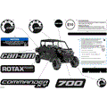 BODY - DECALS - 2024 CAN AM COMMANDER MAX 700 EFI XT - TIMELESS BLACK METALLIC - 60" WIDTH