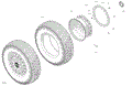 DRIVE - FRONT WHEELS - 2025 CAN AM MAVERICK R X RS - TIMELESS BLACK METALLIC - 77" WIDTH