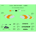 DECAL KIT (LAVA ORANGE) - 2022 CFMOTO CFORCE 400