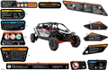 BODY - WARNING DECALS - 2025 CAN AM MAVERICK R MAX X - LEGION RED - 77" WIDTH