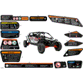 BODY - WARNING DECALS - 2025 CAN AM MAVERICK R MAX X RS - TIMELESS BLACK METALLIC - 77" WIDTH