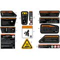 BODY - WARNING DECALS - 2026 CAN AM DEFENDER MAX HD11 XT CAB - DARK WILDLAND CAMO - 65" WIDTH