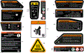 BODY - WARNING DECALS - 2026 CAN AM DEFENDER MAX HD11 XT CAB - STEALTH BLACK - 65" WIDTH