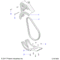 DRIVE TRAIN: CHAIN GUARD - 2021 POLARIS ACE 150 EFI