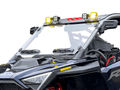 Polaris Pro-R Dual Vented Hard Coated Front Windshield by Spike