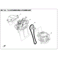 CYLINDER HEAD AND CYLINDER ASSY - 2017 CFMOTO CFORCE 400