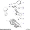 ENGINE: CRANKSHAFT and PISTON - 2025 POLARIS SCRAMBLER XP 1000 55 LLP 49S
