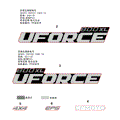 DECAL KITS (NEBULA BLACK) - 2025 CFMOTO UFORCE 800 XL