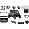BODY - DECALS - 2026 CAN AM DEFENDER MAX HD11 LTD CAB - MACCHIATO SATIN - 65" WIDTH