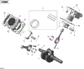 CRANKSHAFT PISTON AND CYLINDER _02R1506 - 2015 CAN AM RENEGADE EFI